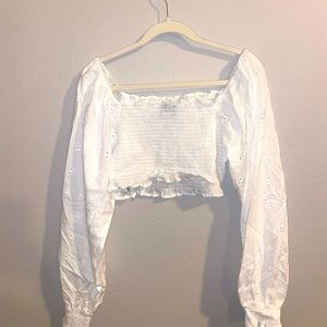 ASOS Bohemian Peasant Crop Top